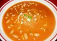 Tomatensuppe mit Mozarella und Nudeln