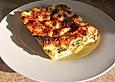 Steinpilz - Lasagne mit Spinat