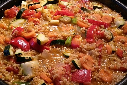 Gemüsepfanne mit Bulgur 14