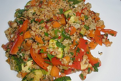Gemüsepfanne mit Bulgur 2
