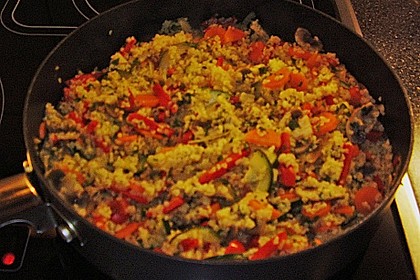 Gemüsepfanne mit Bulgur 23