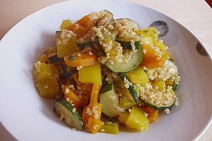 Gemüsepfanne mit Bulgur 4
