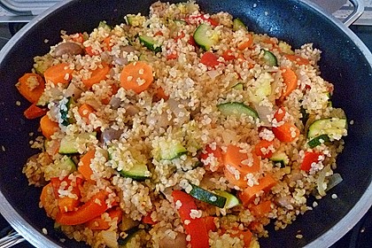 Gemüsepfanne mit Bulgur 11