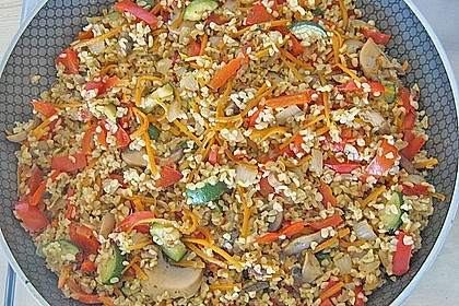 Gemüsepfanne mit Bulgur 7