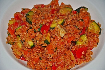 Gemüsepfanne mit Bulgur 6