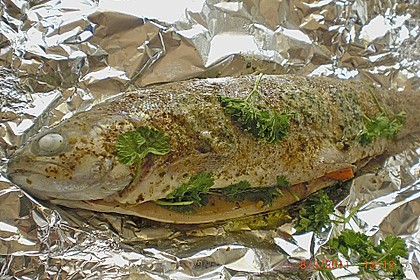 Forelle in der Alufolie 30