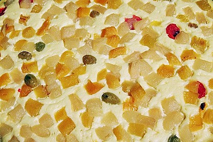 Quarkkuchen vom Blech mit Fr&uuml;chten