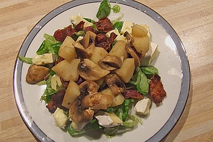 Birnen - Feldsalat mit Bacon und Gorgonzola 2
