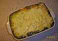 Fischauflauf mit Spinat und Kartoffelbrei