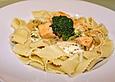 Tagliatelle in  Lachs - Sahne - Brokkoli - So&szlig;e