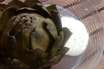Artischocken mit Dip 3