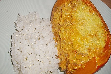 Herzhaft gef&uuml;llter Hokkaido - K&uuml;rbis 3