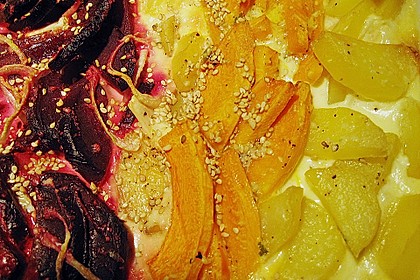 Rot - orangfarbenes Herbstgratin 1
