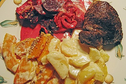 Rot - orangfarbenes Herbstgratin 2