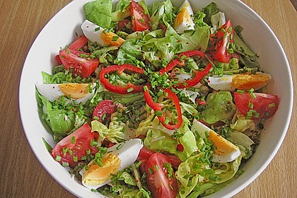 Bunter Sommersalat mit K&auml;se und Ei 6