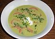 Ganz einfache Spargelsuppe mit R&auml;ucherlachs