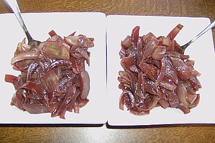 Zwiebeln in Rotwein eingelegt 1