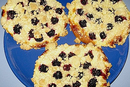 Quark - Streuseltaler mit Aprikosen