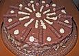 Nougat - Amicelli - Torte mit Himbeeren