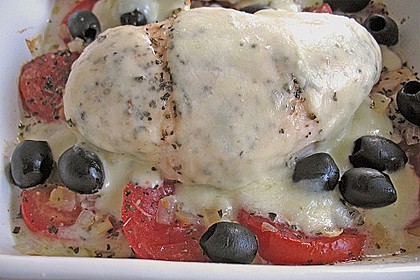 Mozzarella - H&auml;hnchen - Gratin
