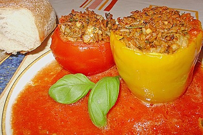 Gef&uuml;llte Tomaten & Paprika