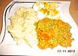 Eier in Curryso&szlig;e