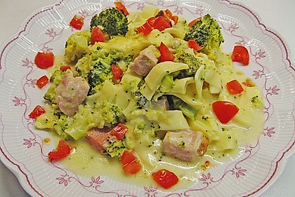 Nudel - Brokkoli - Auflauf mit Kasseler