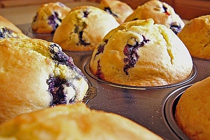 Buttermilch - Blaubeer - Muffins