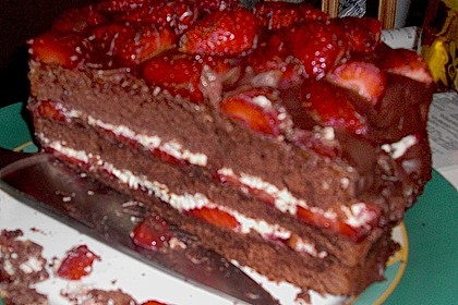 Schokoladen - Erdbeer - Torte 1