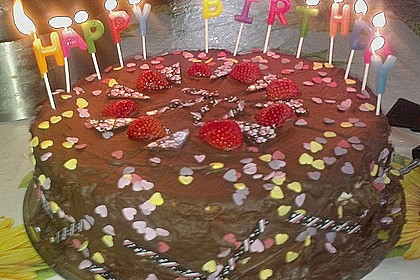 Schokoladen - Erdbeer - Torte 3