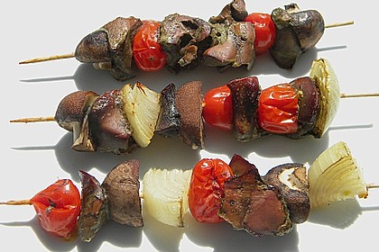 Leberspie&szlig;e auf Salat 2