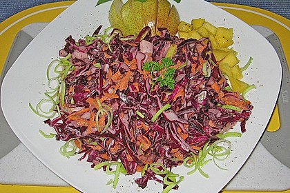Birnen - Rotkohl Salat 2