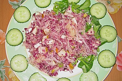 Birnen - Rotkohl Salat 5