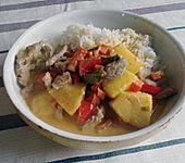 Ananas - Schweinefleisch - Curry (Bild)