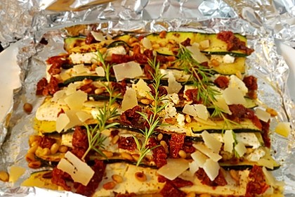 Auberginen-Zucchini-Fetapäckchen 4