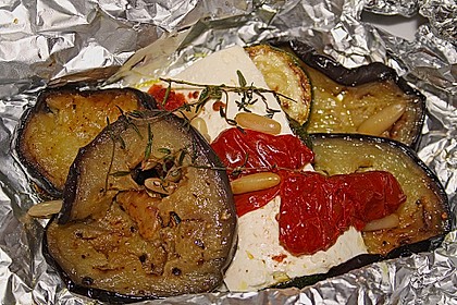 Auberginen-Zucchini-Fetapäckchen 6