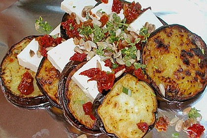 Auberginen-Zucchini-Fetapäckchen