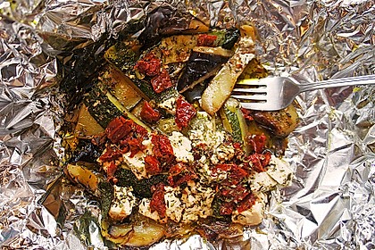 Auberginen-Zucchini-Fetapäckchen 16