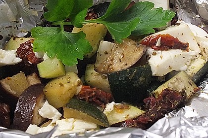Auberginen-Zucchini-Fetapäckchen 8