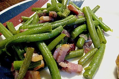 Schnittbohnen mit Speck 1
