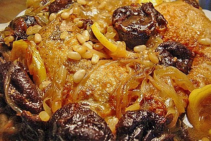 Tagine (Tajine) mit Lamm und Quitten