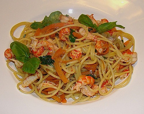 Rezept spaghetti mit scampi