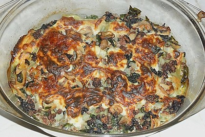 Cannelloni auf Spinat