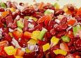 Roter Bohnensalat mit Tomaten und Paprika
