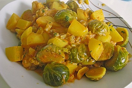 Rosenkohl-Curry 2
