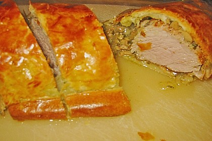 Schweinelende im Bl&auml;tterteigmantel