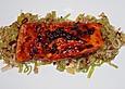 Gebratener Lachs mit Lauch