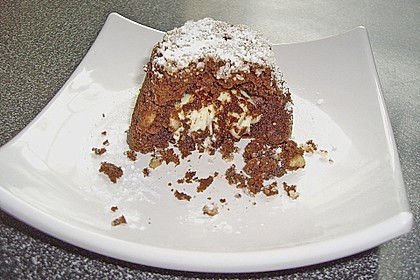 Schokoladentörtchen mit flüssiger weißer Schokolade 11