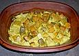 K&uuml;rbis mit Kokosmilch und Curry  im R&ouml;mertopf
