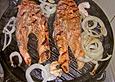 Gegrillte Lachssteaks